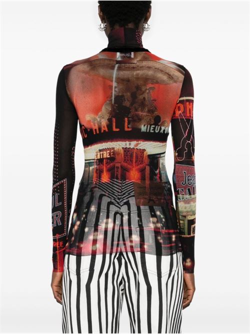 pigalle printed long sleeve top JEAN PAUL GAULTIER | 2430FTO206T55200301550